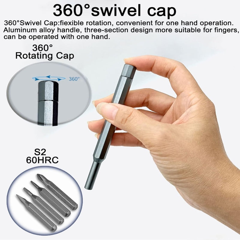 24-in-1 Multifunction Precision Screwdriver Set with Magnetic Tips
