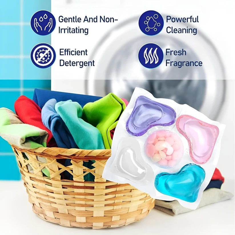 5-in-1 Laundry Pods for Deep Clean, Stain & Odor Removal, Color Care & Softening | Fresh Scent | Easy, Pre-Measured | 1 pod for 5 to 7 kg cloths