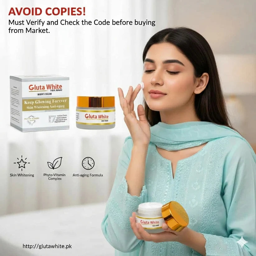 Gluta White Cream for Face Whitening & Brightening