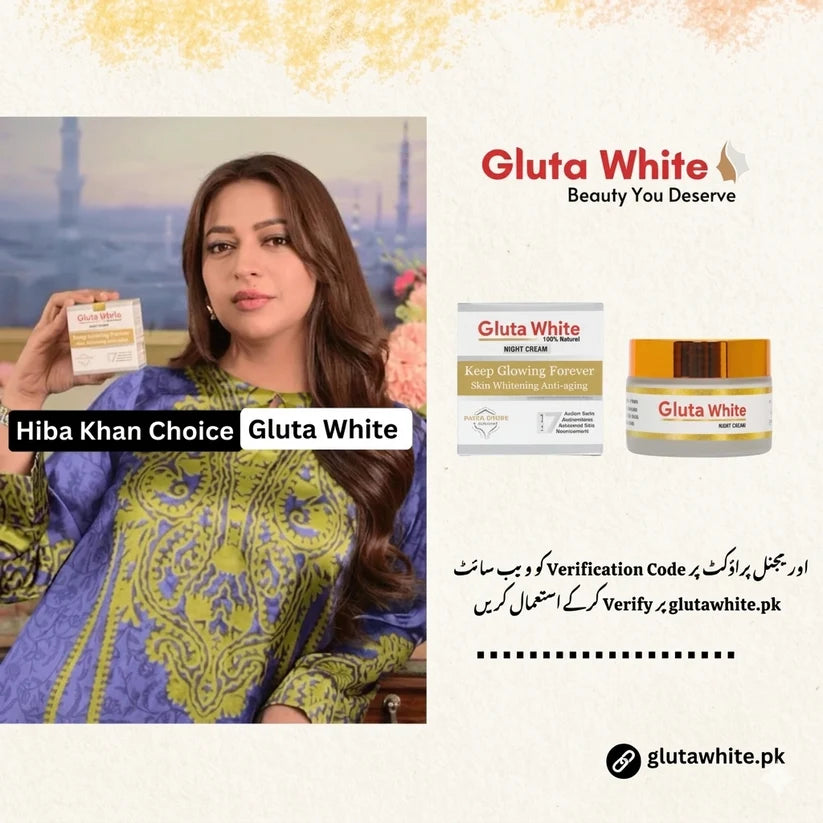 Gluta White Cream for Face Whitening & Brightening