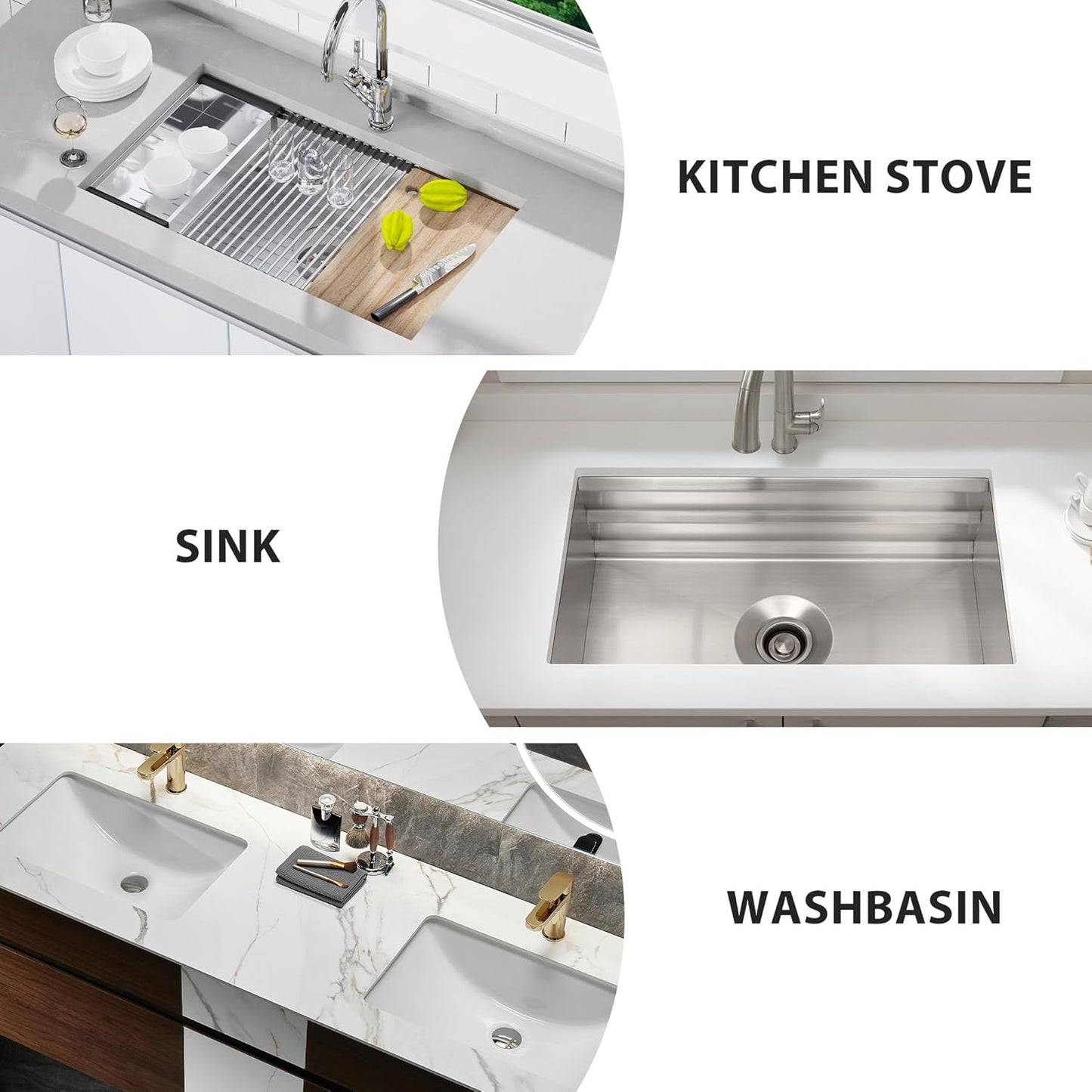 Silicone Sink Splash Guard with Suction Cup – Reusable Waterproof Kitchen Countertop Protector